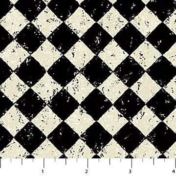 10710-12 Haunted Hollow DISTRESSED CHECK BY Patrick Lose for Northcott