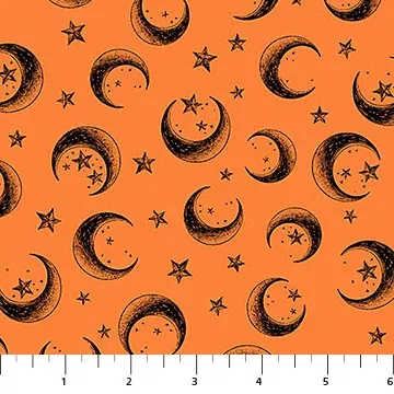 10712-58 Haunted Hollow MYSTICAL Orange BY Patrick Lose for Northcott