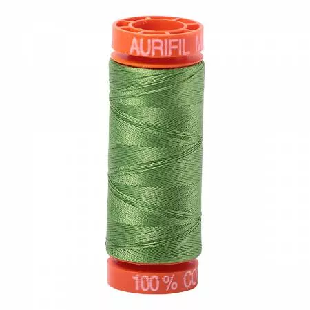 #1114-Grass Green 50wt Aurifil 100% Cotton Mako Thread