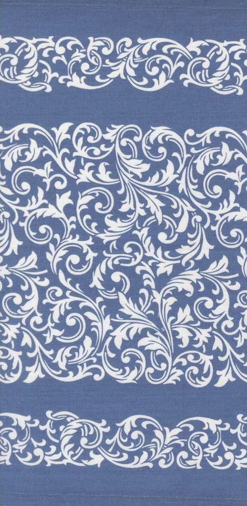 16" Rosie Scrolls Blue Toweling 920-325