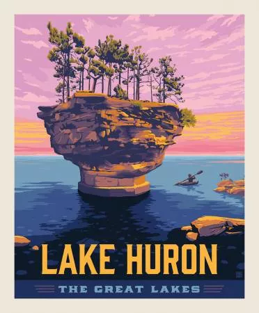 #174 DESTINATIONS 5 -Lake Huron Panel, 11200 HURON