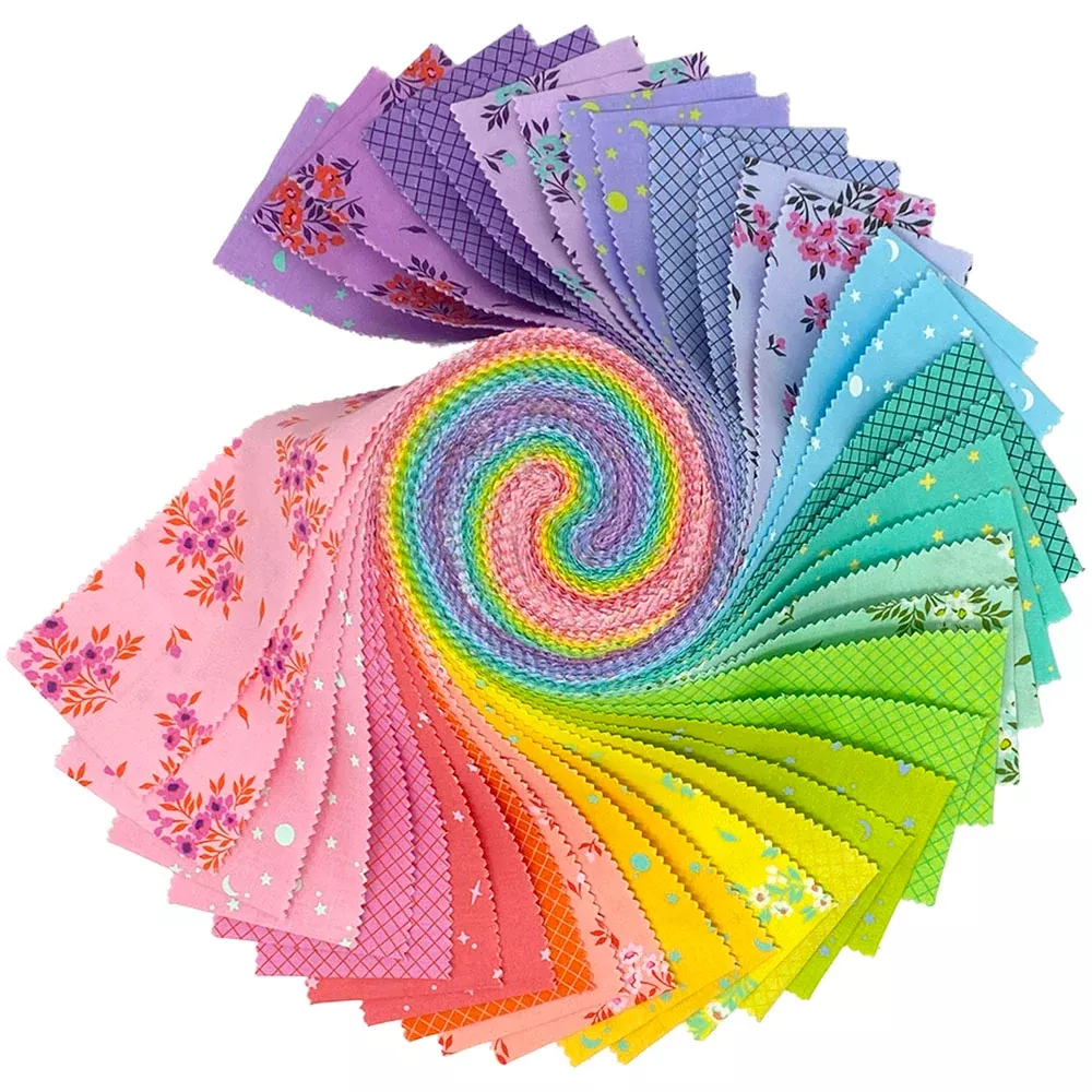 2.5" 40pc. True Colors Design Roll - TULA PINK - APRIL 2025