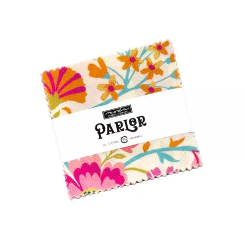 2.5" - 42pcs- PARLOR MINI CHARM PACK- by Crystal Manning for Moda - 11960MC