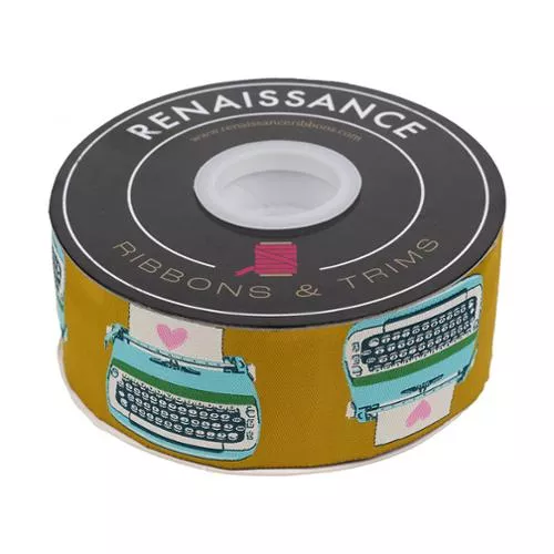 2" Ribbon Typewriters - Gold