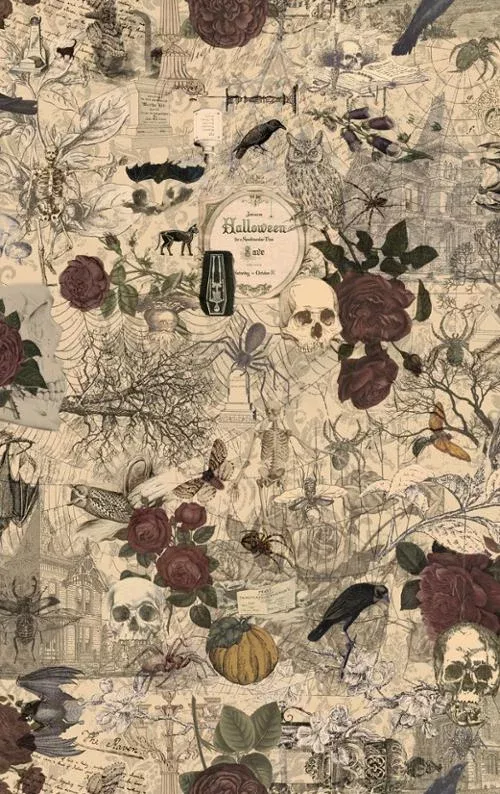 3 Sisters Haunted Mansion: MULTI Fabric (1/2 yd)
