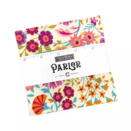 5" - 42pcs- PARLOR CHARM PACK- by Crystal Manning for Moda - 11960PP