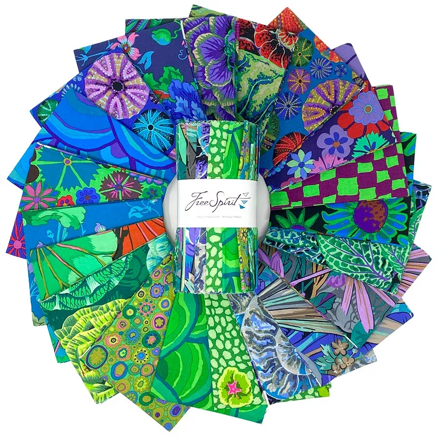 6" 20pcs DESIGN STRIP- COOL FB4DSGPKaffe Fassett Collective AUGUST 2024