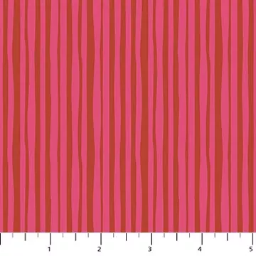 91119-22 Joyful June Pink Stripe Figo Sold By the Half Yard