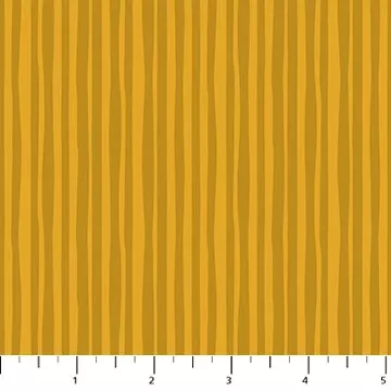 91119-55 Joyful June Ochre Stripe Figo Sold By the Half Yard