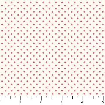 91137-11 Oven Fresh Pink Cream Dot Figo for Northcott Fabrics Sold By