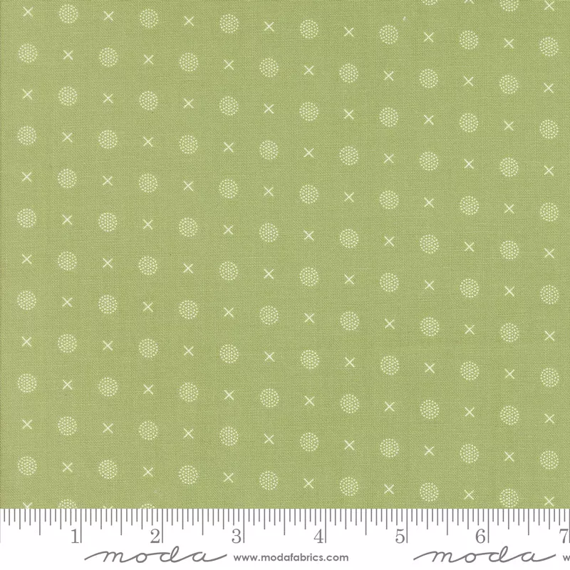 Abloom Cucumber X O Yardage by Corey Yoder for Moda Fabrics