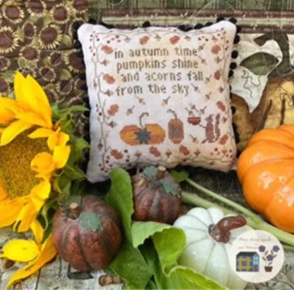 The Acorn Catcher Cross Stitch by Pansy Patch Quilts and Stitchery - Paper Pattern