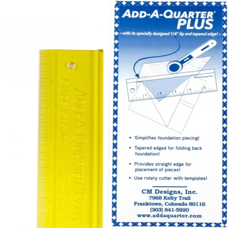 Add-A-Quarter 6" Yellow Ruler