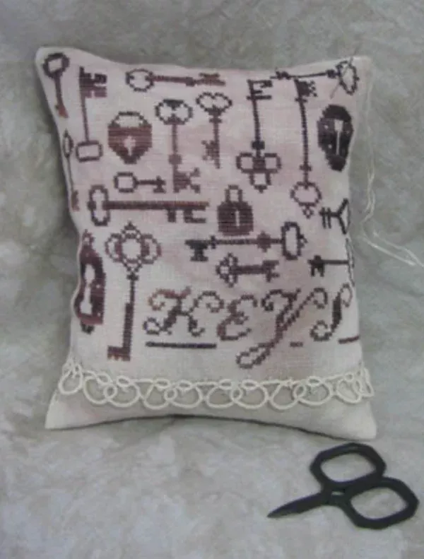 Antique Locks & Keys Cross Stitch by Shakespeare's Peddler - Paper Pattern