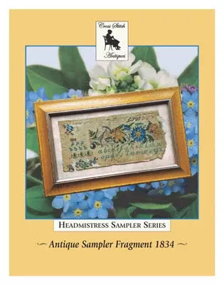 Antique Sampler Fragment 1834 - Cross Stitch Antiques
