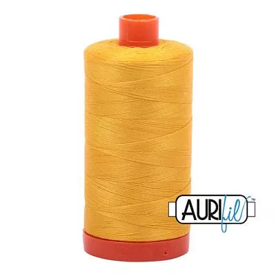 Aurifil Thread Cotton Mako Thread 50wt 1300m YELLOW