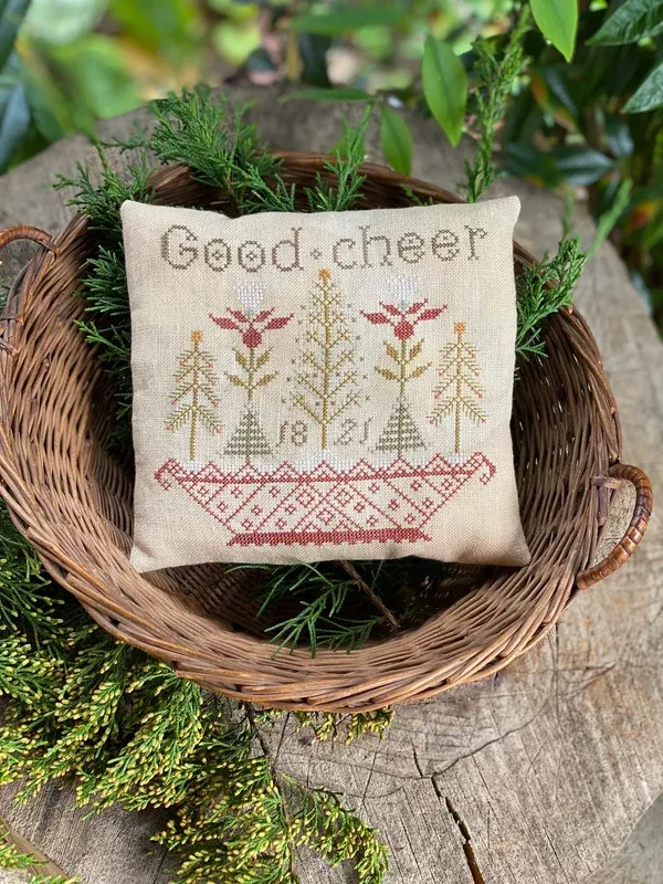 Basket of Cheer: Good Cheer Cross Stitch by Notforgotten Farm - Paper Pattern