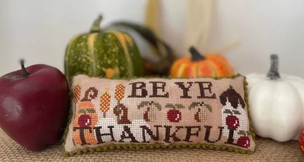 Be Ye Thankful Cross Stitch by Mani di Donna - Paper Pattern