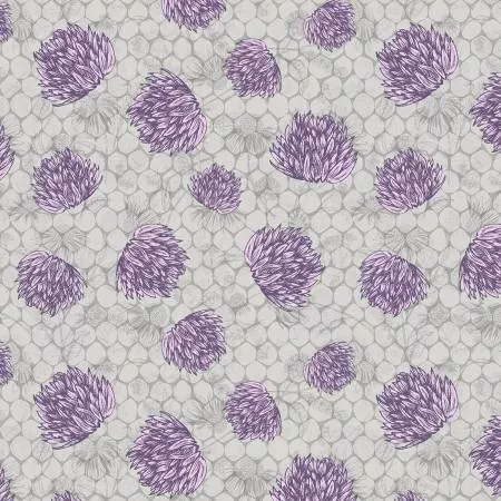 Bee Haven Clover Dot Grey 16417B-08