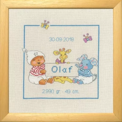 Bobbi Olaf Birth Announcement - Permin