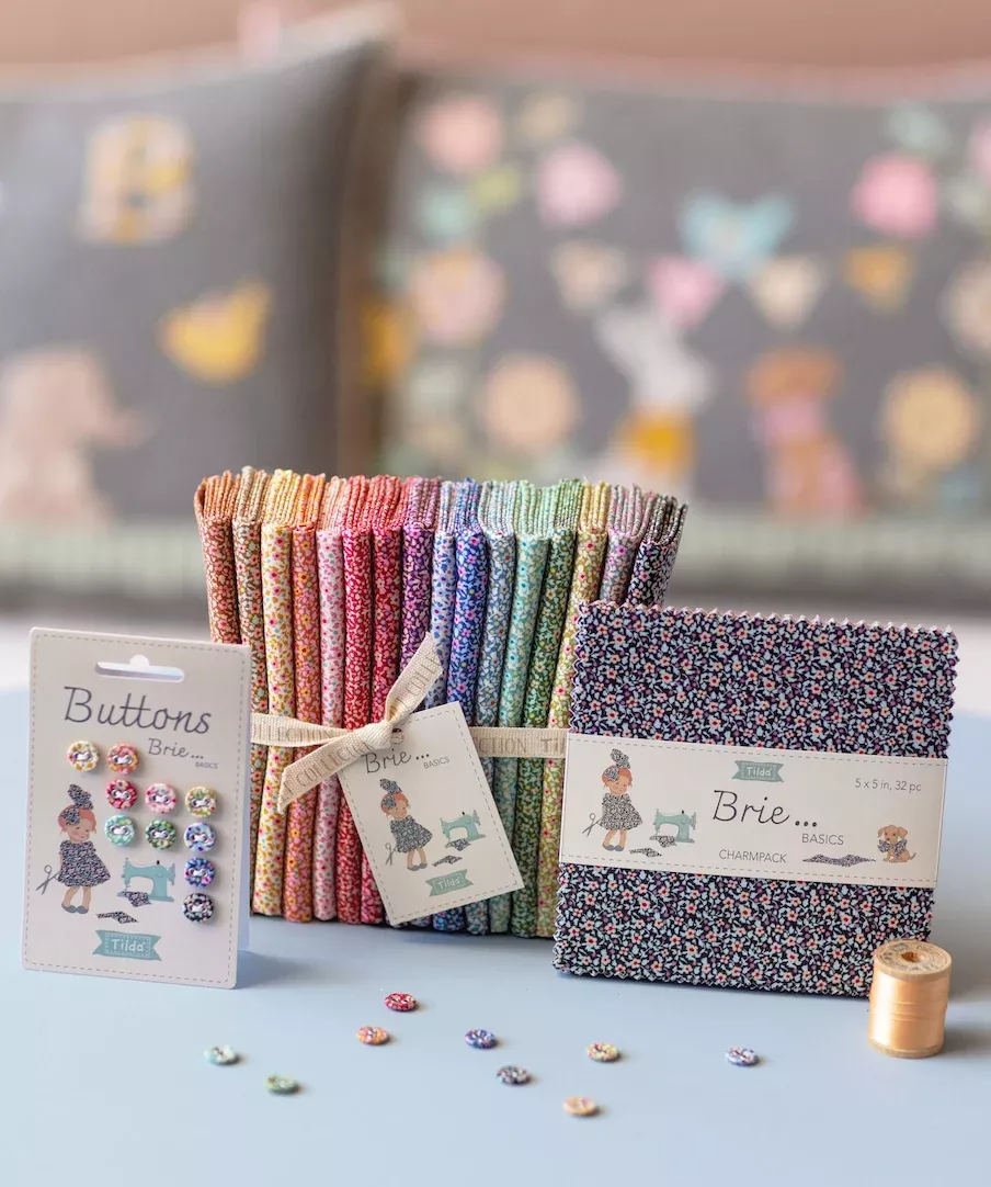 Brie Charm Pack - Tilda Fabrics - 5" - 32pcs