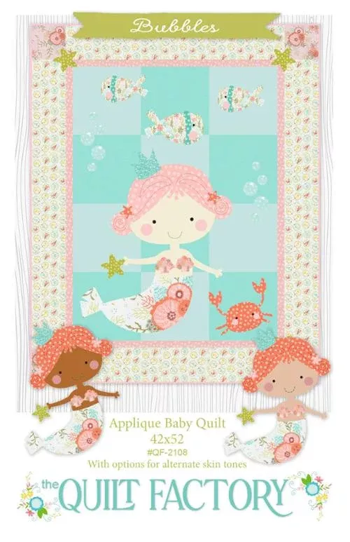 BUBBLES Applique Baby Quilt Pattern by Quilt Factory