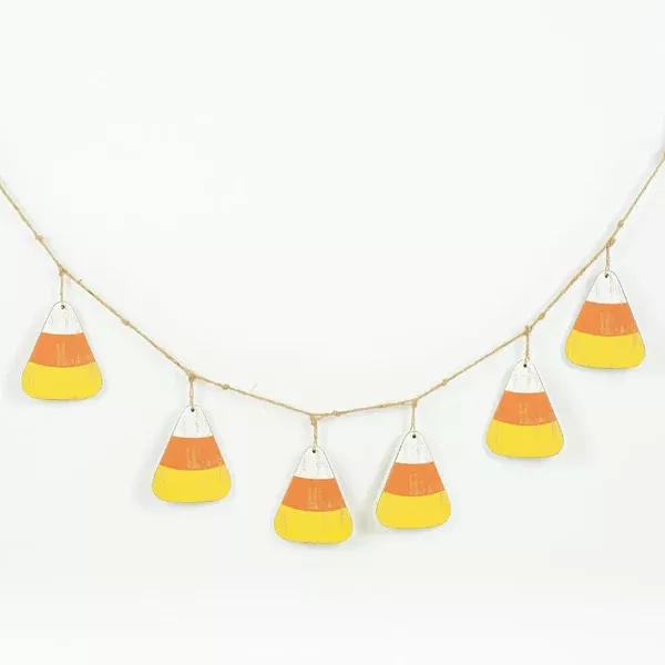 Candy Corn Swag | The Adams Family Collection | 46x7x.5 wood swag | 50400