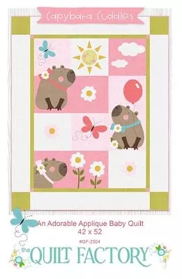 CAPYBARA CUDDLES Applique Baby Quilt Pattern by The Quilt Factory