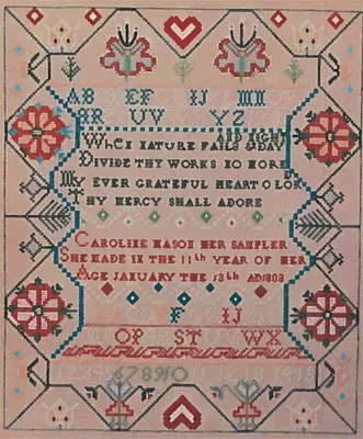 Caroline Mason 1803 - Queenstown Sampler Designs
