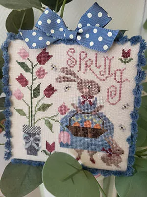 Carre Lapin Cross Stitch by Tralala - Paper Pattern