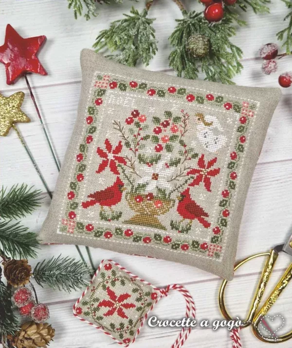 Christmas Basket - Cross Stitch by Crocette A Gogò - PAPER Pattern