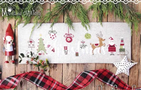 Christmas Cross Stitch by Madame Chantilly Paper Pattern