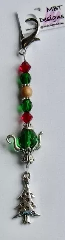 Christmas Tree/Tea Pot Mini Fob ~ Limited # available!