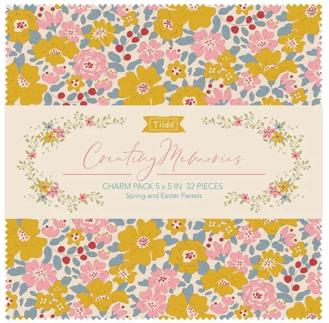 Creating Memories Charm Pack- Spring - Tilda Fabrics - 5" - 32pcs