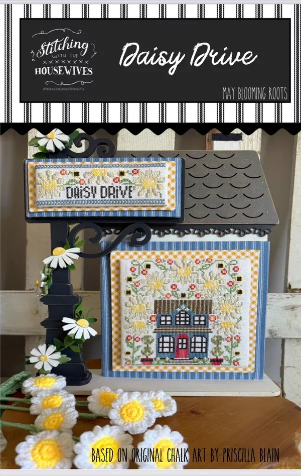 Daisy Drive Cross Stitch by Stitching With The Housewives - Paper Pattern