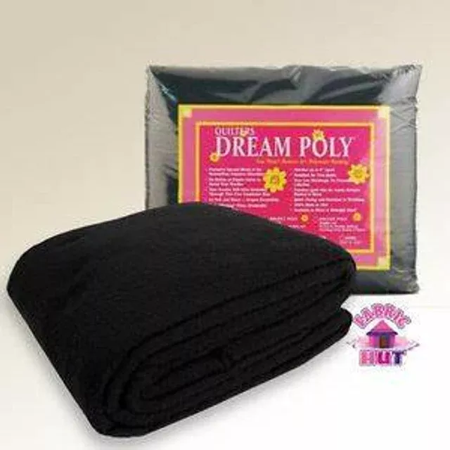 Dream Poly Throw Black Batting 60x60