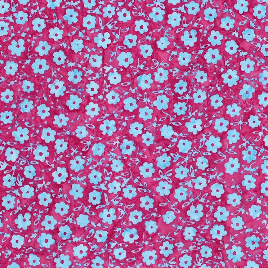 Expressions Batiks Daisy Dots: PRISMATIC BLISS Fabric (1/2 yd)