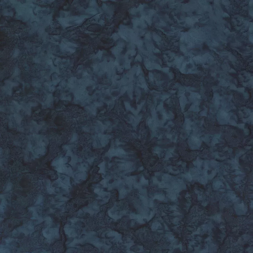 Expressions Batiks Hand-Dyes: MIDNIGHT Fabric (1/2 yd)