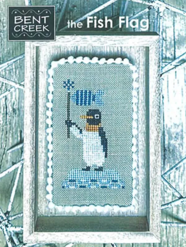 The Fish Flag Cross Stitch by Bent Creek - Paper Pattern
