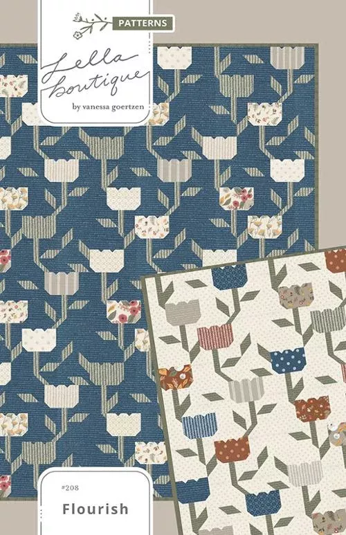 FLOURISH Quilt Pattern by Lella Boutique