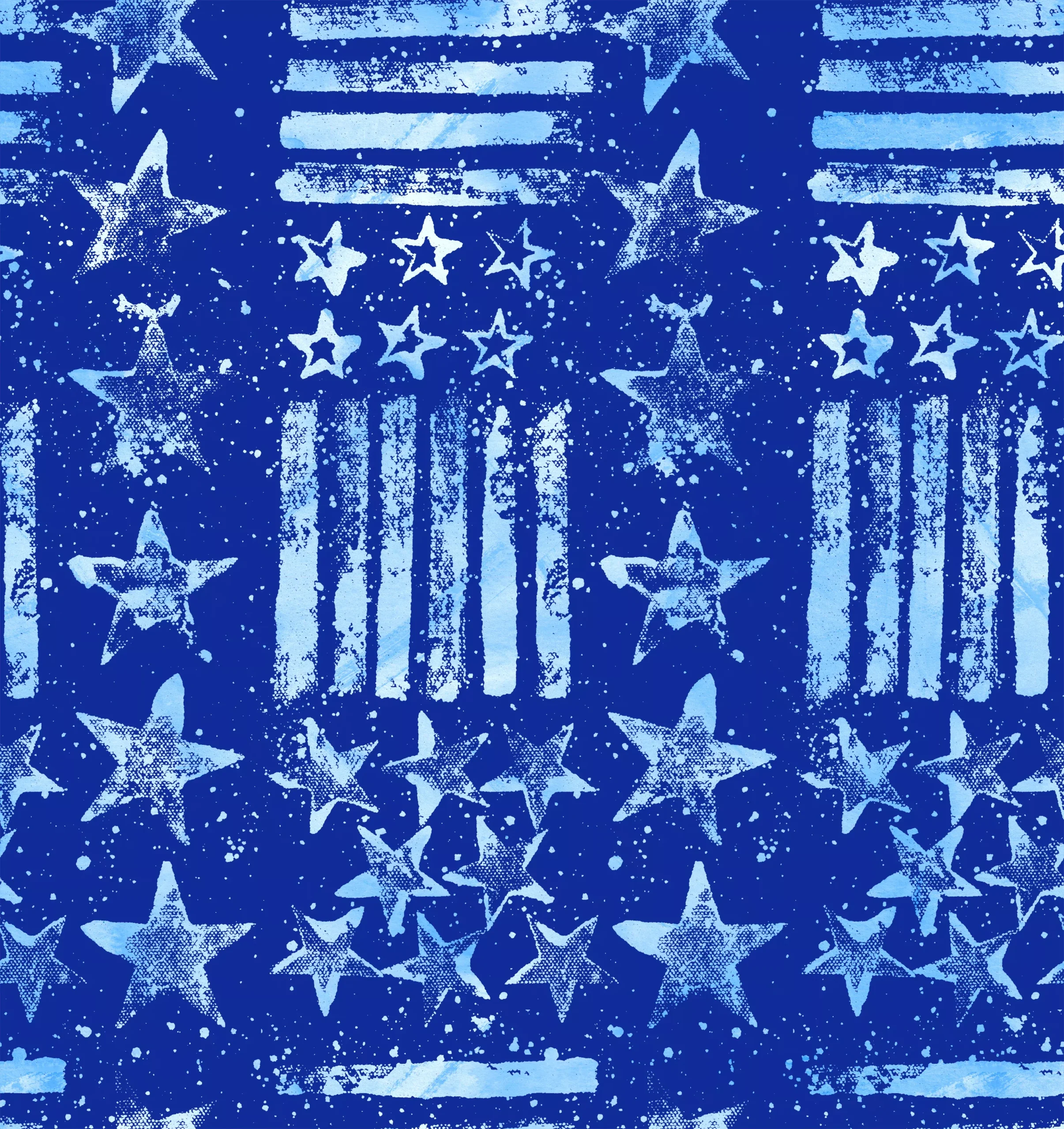 FreeSpirit Americana Stars and Stripes Large - Blue - PWKP089.BLUE