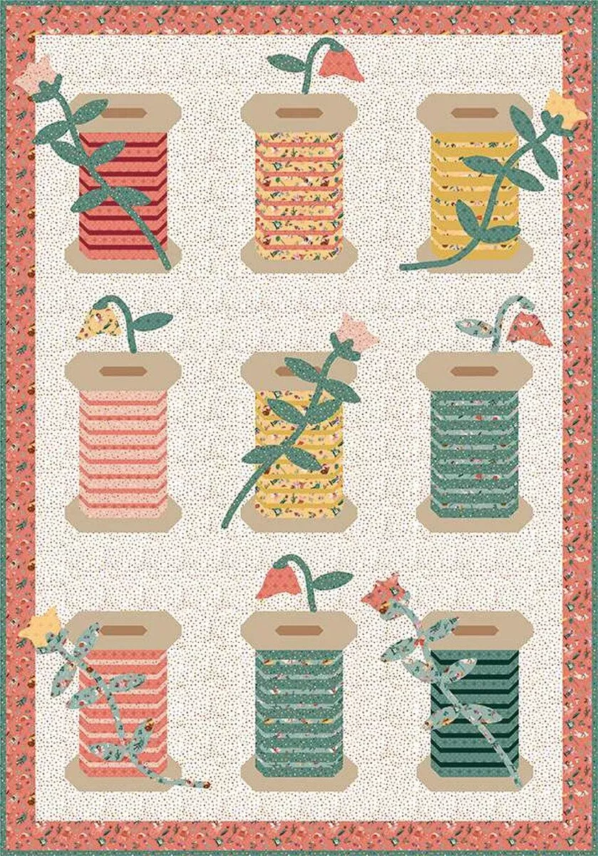 GARDEN SPOOLS Quilt Pattern by Jennifer Long