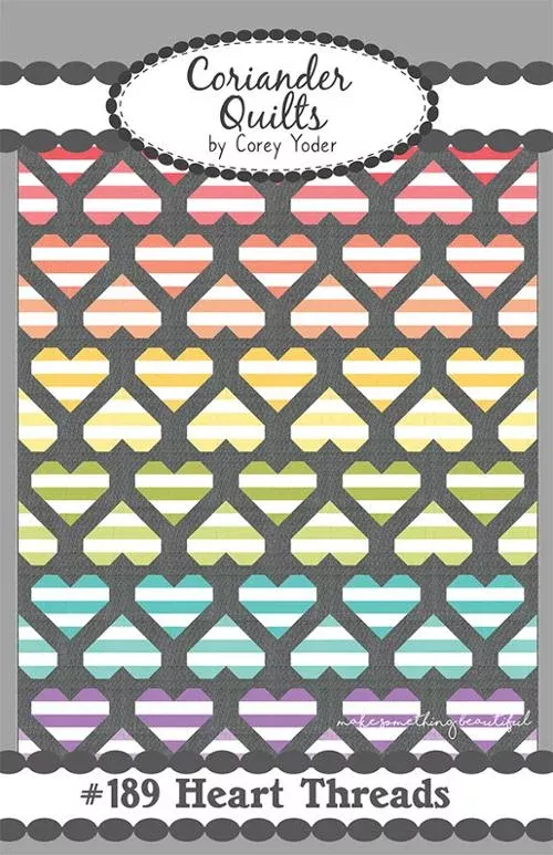 HEART THREADS Quilt Pattern by Coriander Quilts