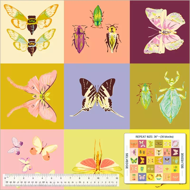 Insectarium Square Dance Panel 54651-DPX