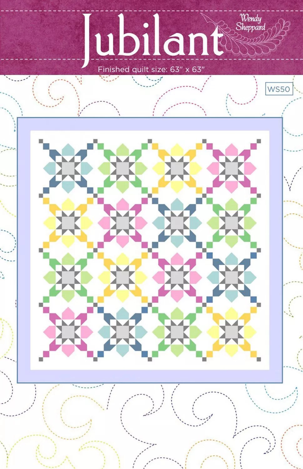 JUBILANT Quilt Pattern by Wendy Sheppard