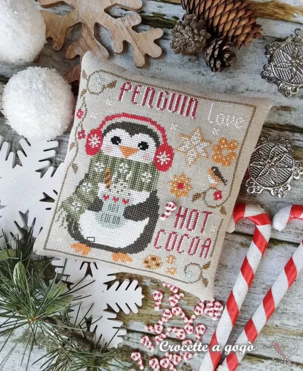 The Little Penguin - Cross Stitch by Crocette A Gogò - PAPER Pattern