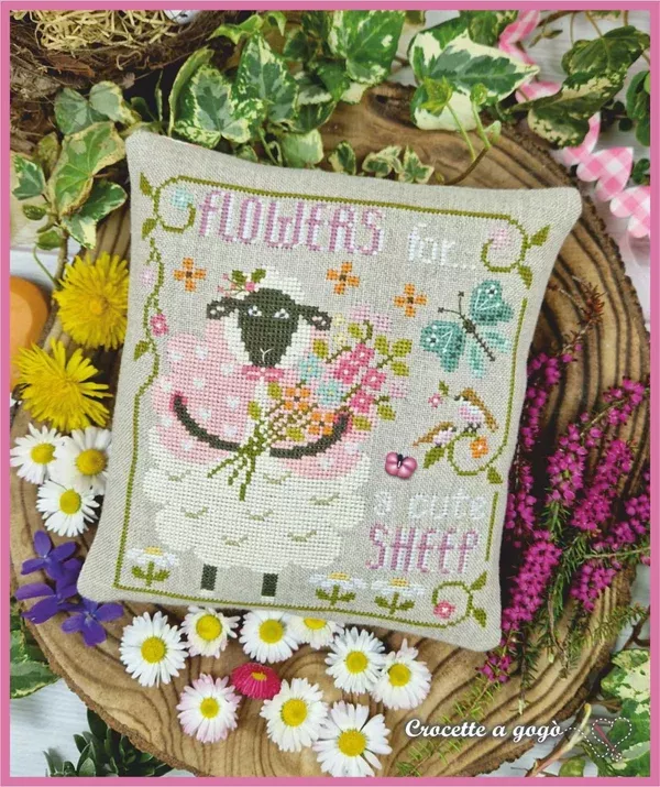 The Little Sheep Cross Stitch by Crocette A Gogò - Paper Pattern