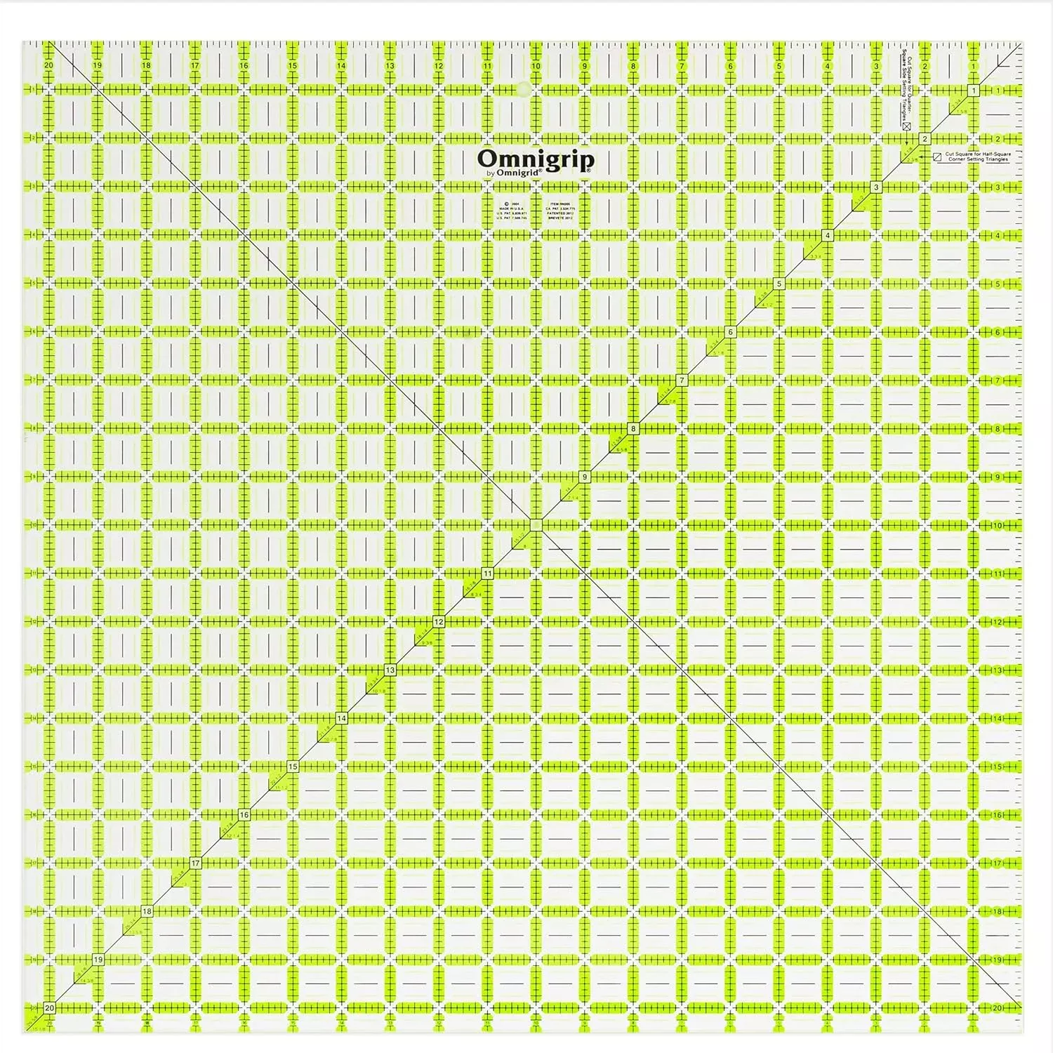Omnigrid Ruler 20.5 Sq