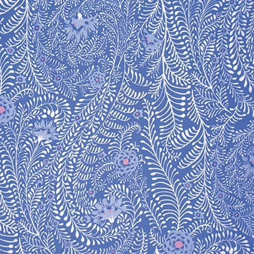 OOP FERNS PERIWINKLE Blue PWGP147 Kaffe Fassett