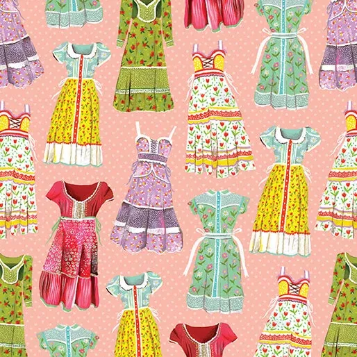 A Prairie Heart by Katie Daisy Prairie Dresses Lt. Peach Jam 16631-26